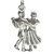 Dancing couple sterling silver charm .925 x 1 Dancers charm