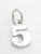 Number 5 Five sterling silver charm .925 x 1 Numbers charms Style 6 additional view