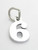 Number 6 Six sterling silver charm .925 Numbers charms Style 6 additional view