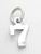 Number 7 Seven sterling silver charm .925 x 1 Numbers charms Style 6