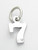 Number 7 Seven sterling silver charm .925 Numbers charms Style 6 additional view