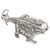 Horned Toad sterling silver charm .925 Toads charms
