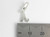 Lambda sterling silver charm .925 Greek Letter Letters side view