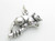 Opossum sterling silver charm .925 x 1 Opossums charms detail