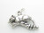 Opossum sterling silver charm .925 x 1 Opossums charms image 9