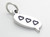 Hearts text chat sterling silver charm .925 x 1 SMS TXT chat charms additional view