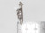 Jesus sterling silver charm .925 Lord Christ Holy charms side view
