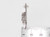 Jesus sterling silver charm .925 Christ Lord Holy charms side view