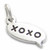 XOXO txt chat sterling silver charm .925 x 1 Hugs and Kisses charms