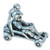 Go Kart large sterling silver charm .925 Karting Gokart charms