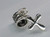 Cross sterling silver dangle bead charm .925 Beads charms size example