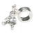Doll sterling silver Dangle Bead charm Spacer .925 Beads charms