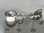 Doll sterling silver Dangle Bead charm Spacer .925 x 1 Beads charms side view