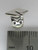 Graduate Mortarboard sterling silver bead charm .925 x1 Graduation beads side view