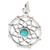 Dreamcatcher sterling silver charm .925 x 1 Dream Catcher pendants A1