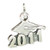 2011 Mortarboard Graduation silver strlng charm .925 x1 Graduate charms