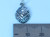Easter Egg sterling silver 2D charm .925 Chocolate Eggs charms detail
