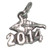 2014 Graduation Mortarboard strlng silver charm .925 x1 Graduate charms