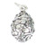 Easter Egg sterling silver 2D charm .925 eggs charms