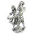 Dancing couple sterling silver charm .925 x 1 Dance Waltz Ballroom