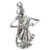 Dancing couple sterling silver charm .925 Dance Waltz Ballroom alternate view