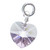 June Birthstone Crystal sterling silver charm .925 x 1 Birthstones