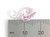 June Birthstone Crystal sterling silver charm .925 Birthstones side view