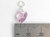 June Birthstone Crystal sterling silver charm .925 Birthstones detail