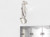 Boy with a kite sterling silver charm .925 Kites Boys charms detail