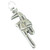 Wrench sterling silver charm .925 x 1 Monkey Wrenches charms
