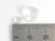 April Birthstone Crystal sterling silver charm .925 Birthstones side view