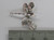 Dragonfly sterling silver charm .925 Dragonflies Dragon Fly charms side view