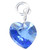 September Birthstone Crystal strlng silver charm .925 x1 Birthstones
