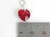 July Birthstone Crystal sterling silver charm .925 x 1 Birthstones side view