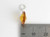 November Birthstone Crystal sterlng silver charm .925 Birthstones size example