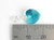 December Birthstone Crystal sterlng silver charm .925 Birthstones detail