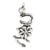 Horseshoe Wishbone Clover sterling silver charm .925 Lucky charms