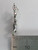 Horseshoe Wishbone Clover sterling silver charm .925 Lucky charms side view