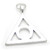 ALANON sterling silver large charm pendant .925 Alcoholics