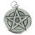 Pentacle Solid sterling silver pendant large charm .925 x 1 Pentacles