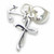 Faith Hope and Charity sterling silver charm .925 Care charms
