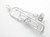 Trombone sterling silver large charm - pendant .925 Music charms additional view