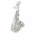 Large Saxophone sterling silver charm .925 x 1 Music Bands Saxophones charms
