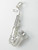 Large Saxophone sterling silver charm .925 x 1 Music Bands Saxophones charms