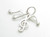 Music Notes sterling silver charm .925 Musician Charms A1 additional view