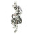 Scottish Dancer dancing sterling silver charm .925 x 1 Scottish Scotland charms