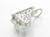 Opening Piano sterling silver charm .925 Music Pianos charms further view