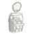 Jukebox sterling silver charm .925 Juke Box Music charms