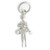 Ballerina sterling silver charm .925 x 1 Ballerinas Ballet charms