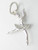 Ballerina sterling silver charm .925 x 1 Ballerinas Ballet charms -A58 additional view